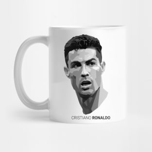 Cristiano Ronaldo Grayscale Portrait Mug